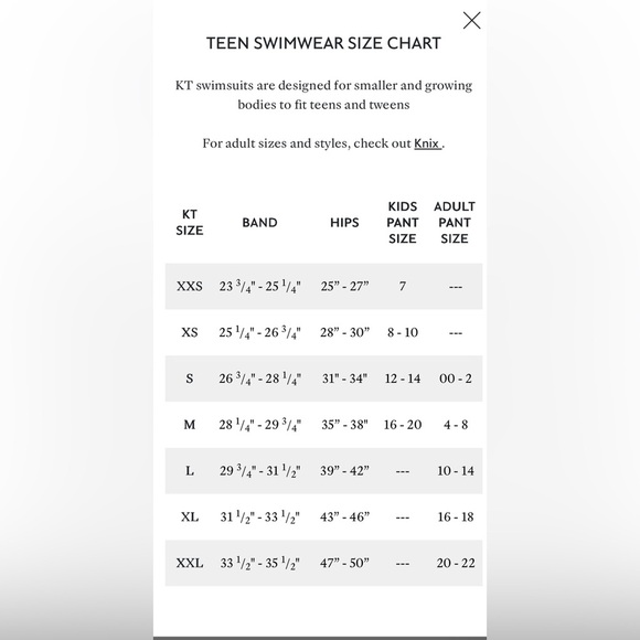 NWT Kt. by Knix Girl’s Period Swim Square Neck One-Piece Bathing Suit - Medium - Picture 7 of 7